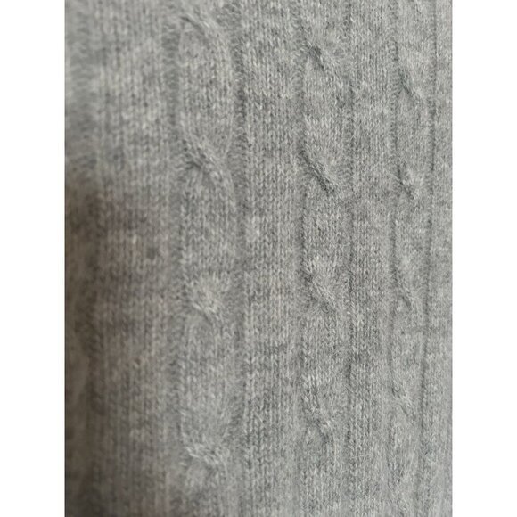Vintage 90s Angora Sweater Wool Blended Fuzzy Jumper Soft Pullover Cable Knit - Picture 3 of 5
